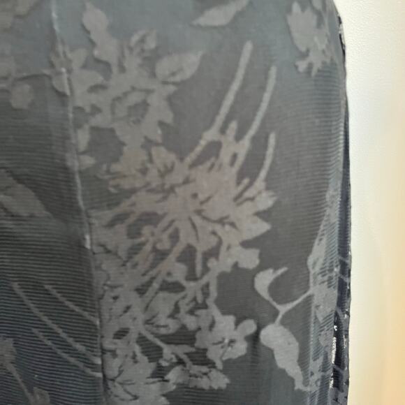 Y2K La Chateau Asymmetrical Hem Black Halter Whimsigoth Lace Dress Size Small - Picture 7 of 10